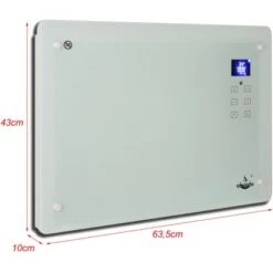 El Fuego Glaskonvektor 1500 W Weiß -HeizTraum 109953 2240 12