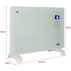 El Fuego Glaskonvektor 1500 W Weiß -HeizTraum 109953 2240 4