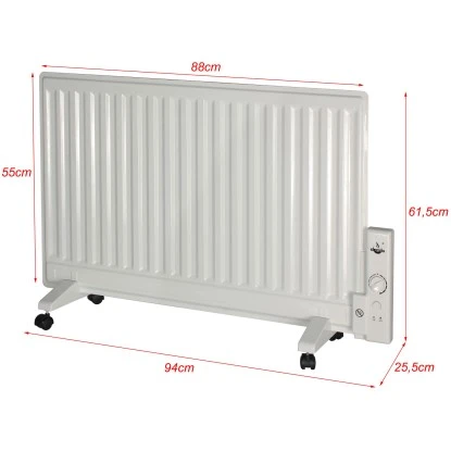 El Fuego Elektro-Ölradiator 800 W Weiß 5 El Fuego Elektro-Ölradiator 800 W Weiß – Bild 3