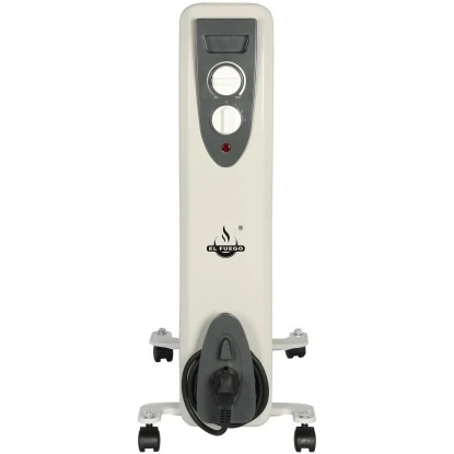 El Fuego Mobiler Elektro-Ölradiator 7 Rippen Weiß 5 El Fuego Mobiler Elektro-Ölradiator 7 Rippen Weiß – Bild 3