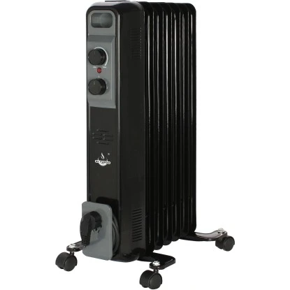 El Fuego Mobiler Elektro-Ölradiator 7 Rippen Schwarz 3 El Fuego Mobiler Elektro-Ölradiator 7 Rippen Schwarz