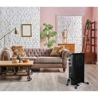 El Fuego Mobiler Elektro-Ölradiator 7 Rippen Schwarz 12 El Fuego Mobiler Elektro-Ölradiator 7 Rippen Schwarz – Bild 10