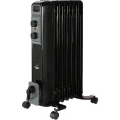 El Fuego Mobiler Elektro-Ölradiator 7 Rippen Schwarz 20 El Fuego Mobiler Elektro-Ölradiator 7 Rippen Schwarz -HeizTraum 109966 2240 9