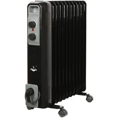 El Fuego Mobiler Elektro-Ölradiator 11 Rippen Schwarz 2 El Fuego Mobiler Elektro-Ölradiator 11 Rippen Schwarz