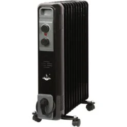 El Fuego Mobiler Elektro-Ölradiator 11 Rippen Schwarz 25 El Fuego Mobiler Elektro-Ölradiator 11 Rippen Schwarz -HeizTraum 109967 2240 12