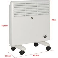 El Fuego Mobiler Heizkonvektor 1000 W -HeizTraum 109968 2240 3