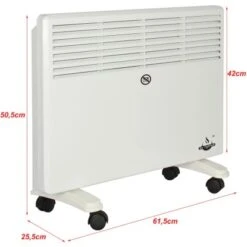 El Fuego Mobiler Heizkonvektor 1500 W 13 El Fuego Mobiler Heizkonvektor 1500 W -HeizTraum 109969 2240 3