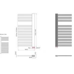 Schulte ExpressPlus Design-Heizkörper Bologna 690 W Alpinweiß Version Rechts -HeizTraum 110490 4081 4