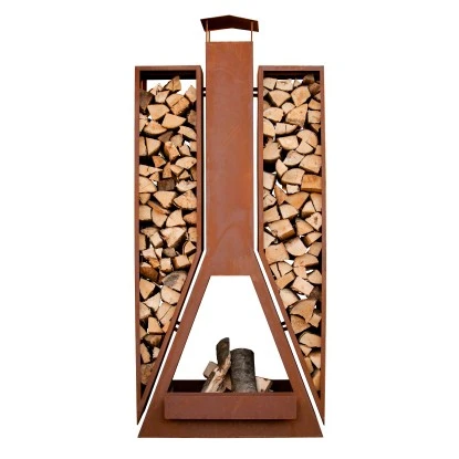 Ferrum Art Design Kaminofen Twin 1-0518 Rostbraun 3 Ferrum Art Design Kaminofen Twin 1-0518 Rostbraun