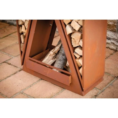 Ferrum Art Design Kaminofen Twin 1-0518 Rostbraun 5 Ferrum Art Design Kaminofen Twin 1-0518 Rostbraun – Bild 3