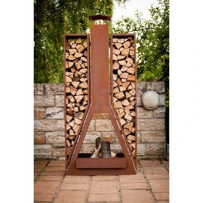 Ferrum Art Design Kaminofen Twin 1-0518 Rostbraun 8 Ferrum Art Design Kaminofen Twin 1-0518 Rostbraun – Bild 6