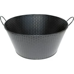 CMI Kaminholzeimer Edelstahl Schwarz