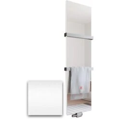 Schulte Design-Heizkörper New York Spiegel 688 W Pearl-Weiß