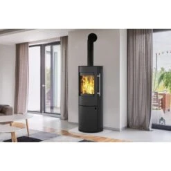 Kleining Kaminofen Lugano Schwarz Lackiert 6 KW EEK: A+ -HeizTraum 1 1099 1008 LuganoMilieu 3