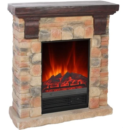 EL Fuego Elektrokamin Kitzbühel Stein Mit Heizung 1,8 KW 4 EL Fuego Elektrokamin Kitzbühel Stein Mit Heizung 1,8 KW – Bild 2