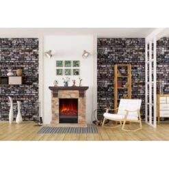 EL Fuego Elektrokamin Kitzbühel Stein Mit Heizung 1,8 KW 23 EL Fuego Elektrokamin Kitzbühel Stein Mit Heizung 1,8 KW -HeizTraum 1 2240 AY0684 Milieufoto 1