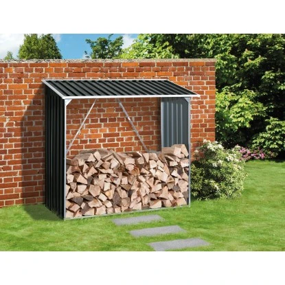 Duramax Kaminholzregal 182 X 162,5 X 74 Cm (B X H X T) Anthrazit 5 Duramax Kaminholzregal 182 X 162,5 X 74 Cm (B X H X T) Anthrazit – Bild 3