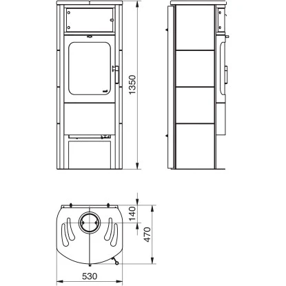 Hark Dauerbrand Kaminofen Opera-B Grande Cremeweiß 7 KW Mit Automatik EEK: A+ 11 Hark Dauerbrand Kaminofen Opera-B Grande Cremeweiß 7 KW Mit Automatik EEK: A+ – Bild 9