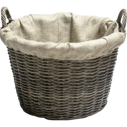 Korb Aus Rattan Und Jute Für Kaminholz 3 Korb Aus Rattan Und Jute Für Kaminholz