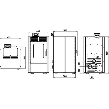 Rowi Pelletofen Modesto Schwarz-Braun 6 KW EEK: A+ 7 Rowi Pelletofen Modesto Schwarz-Braun 6 KW EEK: A+ – Bild 5