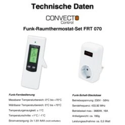 Convecto Control Funk-Raumthermostat-Set FRT 070 14 Convecto Control Funk-Raumthermostat-Set FRT 070 -HeizTraum 243380 3652 6