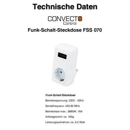 Convecto Funk-Schalt-Steckdose Control FSS 070 5 Convecto Funk-Schalt-Steckdose Control FSS 070 – Bild 3
