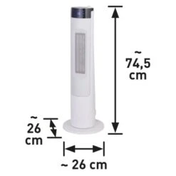 Keramik-Heizlüfter Vantaa 2.000 W Mit 50°-Oszillation -HeizTraum 2602878 VM01