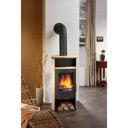 Justus Kaminofen Island 5 II Sandstein-Verkleidung Schwarz 5 KW EEK: A+ 5 Justus Kaminofen Island 5 II Sandstein-Verkleidung Schwarz 5 KW EEK: A+ – Bild 3