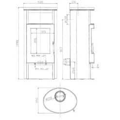 Justus Kaminofen Island 5 II Sandstein-Verkleidung Schwarz 5 KW EEK: A+ 9 Justus Kaminofen Island 5 II Sandstein-Verkleidung Schwarz 5 KW EEK: A+ -HeizTraum 2855187 picture 3