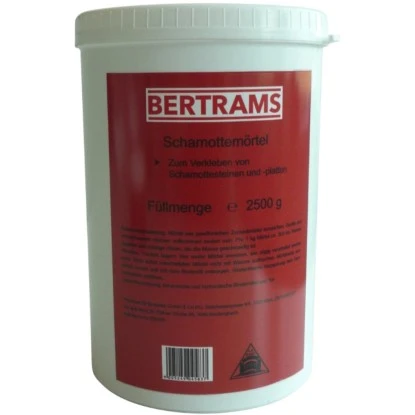Bertrams Schamottmörtel 2,5 Kg 3 Bertrams Schamottmörtel 2,5 Kg