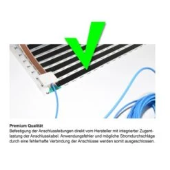 Perobe Elektrische Temperierungsfolie 230 Volt Heizfolie2,5 M X 0,6 M 1,5 M² 6 Perobe Elektrische Temperierungsfolie 230 Volt Heizfolie2,5 M X 0,6 M 1,5 M² -HeizTraum 290483 6964 02