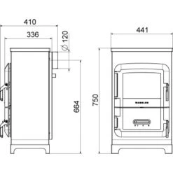 Wamsler Dauerbrand Raumheizer RH 6F Kaschmir Mit Fenster EEK: A 9 Wamsler Dauerbrand Raumheizer RH 6F Kaschmir Mit Fenster EEK: A -HeizTraum 2993301 4432 9