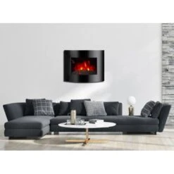 EL Fuego Elektrowandkamin Aarau Oval Schwarz 1,8 KW 28 EL Fuego Elektrowandkamin Aarau Oval Schwarz 1,8 KW -HeizTraum 2 2240 AY0628 Milieufoto 1