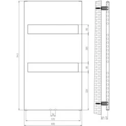 Schulte ExpressPlus Design-Heizkörper Turin Anschl. Unten HxB 114,3x60,5cm 449W -HeizTraum 32020 2053 4060991036422 6