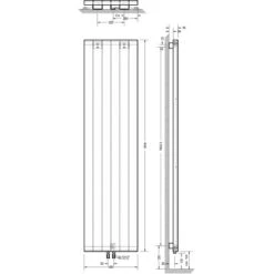 Schulte Design-Heizkörper New York HxB 180,6 X 45,6 Cm 771 W 7 Schulte Design-Heizkörper New York HxB 180,6 X 45,6 Cm 771 W -HeizTraum 32020 2053 4060991039607 6