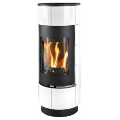 Thorma Kaminofen Cadiz Stahl Keramik Weiß 7,5 KW