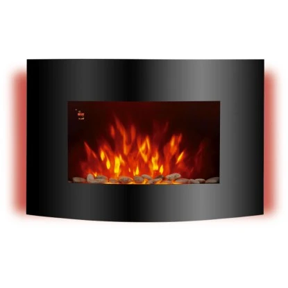 EL Fuego Elektrokamin Zürich Schwarz LED-Beleuchtung Dimmbar 2 KW 5 EL Fuego Elektrokamin Zürich Schwarz LED-Beleuchtung Dimmbar 2 KW – Bild 3