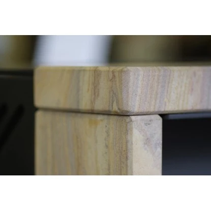 Wamsler Kaminofen Yuna Sandstein-Verkleidung Schwarz 6 KW EEK: A 6 Wamsler Kaminofen Yuna Sandstein-Verkleidung Schwarz 6 KW EEK: A – Bild 4