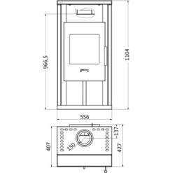 Wamsler Kaminofen Yuna Sandstein-Verkleidung Schwarz 6 KW EEK: A 13 Wamsler Kaminofen Yuna Sandstein-Verkleidung Schwarz 6 KW EEK: A -HeizTraum 3939188 4432 9