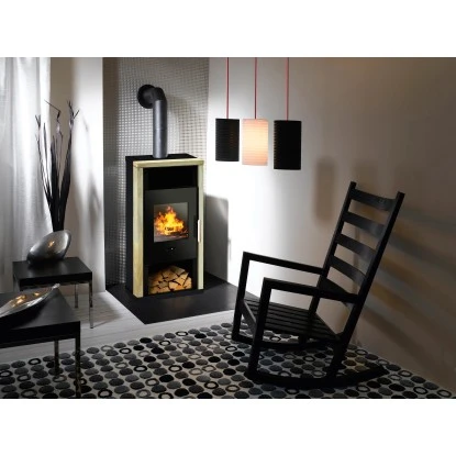 Wamsler Kaminofen Yuna Sandstein-Verkleidung Schwarz 6 KW EEK: A 5 Wamsler Kaminofen Yuna Sandstein-Verkleidung Schwarz 6 KW EEK: A – Bild 3