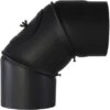Kaminoflam Bogenknie 90° Senotherm Mit Tür Ø 120 Mm Schwarz -HeizTraum 4009977723871 1465 S 01