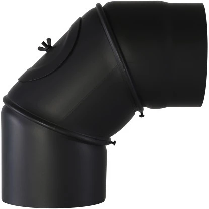 Kaminoflam Bogenknie 90° Senotherm Mit Tür Ø 120 Mm Schwarz 3 Kaminoflam Bogenknie 90° Senotherm Mit Tür Ø 120 Mm Schwarz