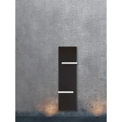 Badheizkörper Kerpen Mit Handtuchhalter 540W Schwarz 160x45 Cm 4 Badheizkörper Kerpen Mit Handtuchhalter 540W Schwarz 160x45 Cm – Bild 2