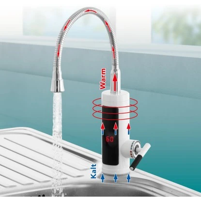 Easymaxx Warm Und Kaltwasserarmatur Mit Integriertem Durchlauferhitzer 3600 W 12 Easymaxx Warm Und Kaltwasserarmatur Mit Integriertem Durchlauferhitzer 3600 W – Bild 10