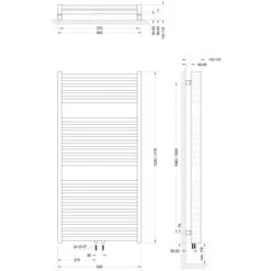 Schulte ExpressPlus Design-Heizkörper München Powerpack HxB 123 X 60 Cm 986 W -HeizTraum 4060991036743 2053 6