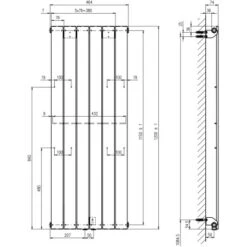 Schulte ExpressPlus Design-Heizkörper Aachen Mit Mittelanschluss 621 W -HeizTraum 4060991044540 2053 6