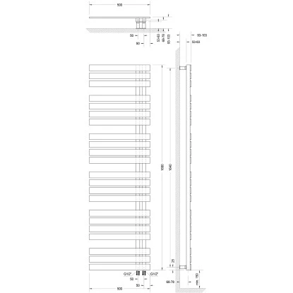 Schulte Badheizkörper Breda Steckerfertig + Heizstab 3 L Alpinweiß 169 X 50 Cm 4 Schulte Badheizkörper Breda Steckerfertig + Heizstab 3 L Alpinweiß 169 X 50 Cm – Bild 2