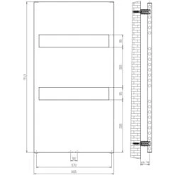 Schulte Badheizkörper Turin Steckerfertig Heizstab 5 L Alpinweiß 114,3 X 60,5 Cm -HeizTraum 4060991071171 2053 2