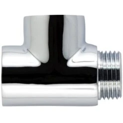 Schulte T-Stück Für Heizbetrieb Mit Elektroheizstab Chrom