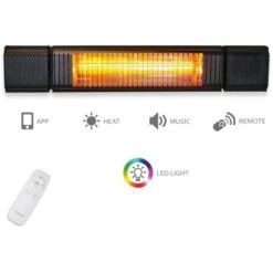 VASNER Appino BEATZZ Bluetooth Infrarot-Heizstrahler Mit Musik Box 2000 W Schwar 11 VASNER Appino BEATZZ Bluetooth Infrarot-Heizstrahler Mit Musik Box 2000 W Schwar -HeizTraum 432033 4832 03